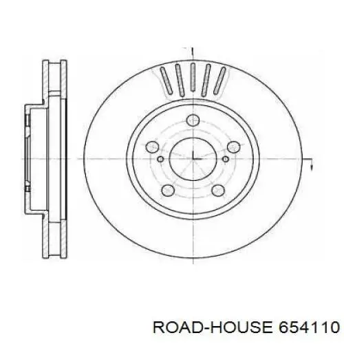 Передние тормозные диски 654110 Road House