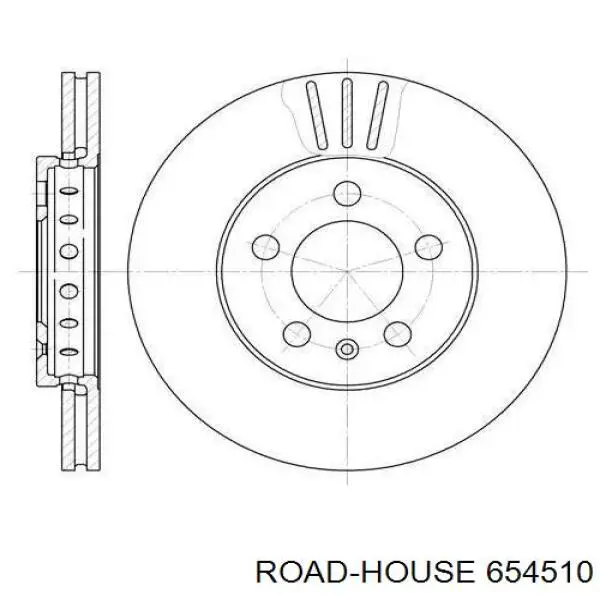 Передние тормозные диски 654510 Road House