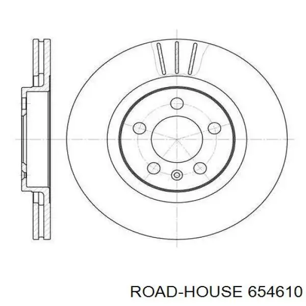 Передние тормозные диски 654610 Road House