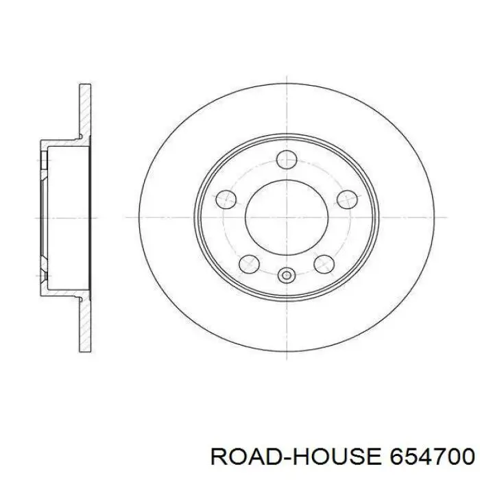 Тормозные диски 654700 Road House