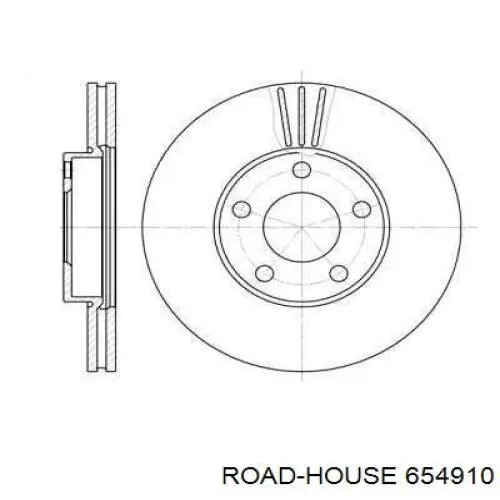 6549.10 Road House диск тормозной передний