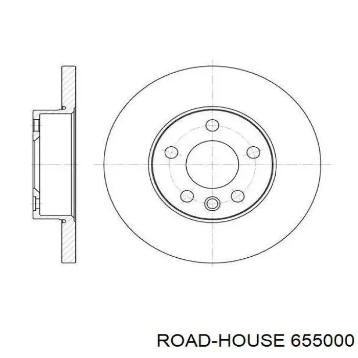 Передние тормозные диски 655000 Road House