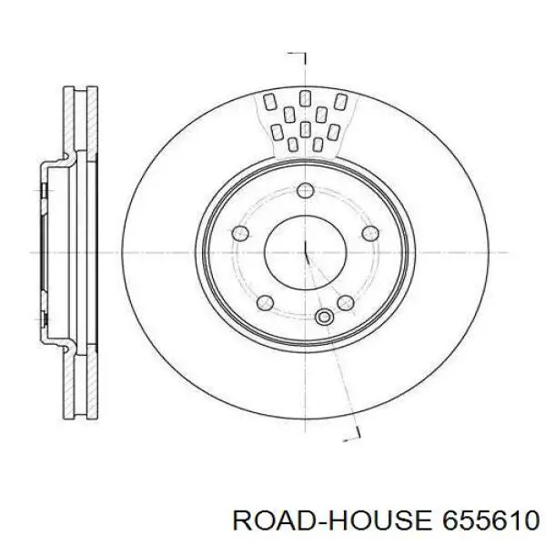 Передние тормозные диски 655610 Road House