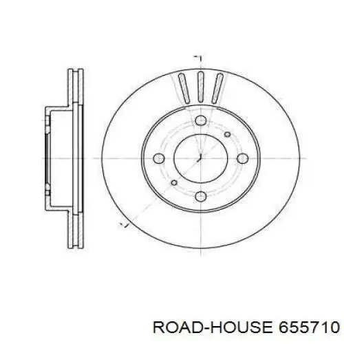 655710 Road House диск тормозной передний
