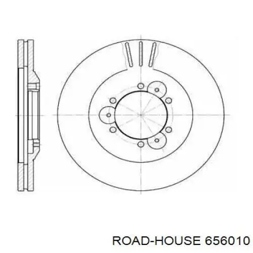 Передние тормозные диски 656010 Road House