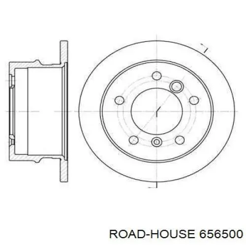 656500 Road House диск тормозной задний
