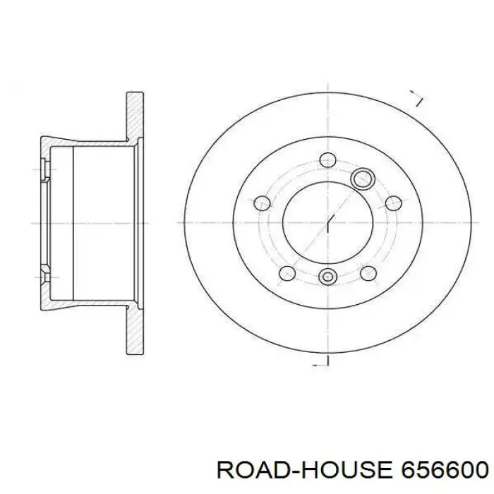 6566.00 Road House диск тормозной задний