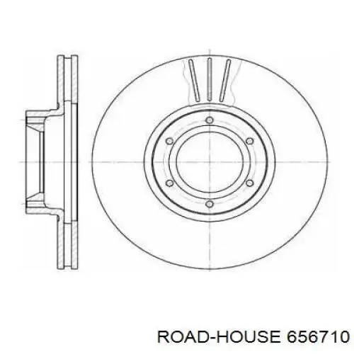 Передние тормозные диски 656710 Road House