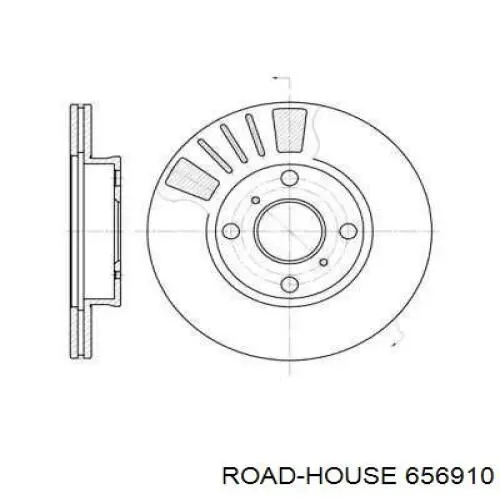 Передние тормозные диски 656910 Road House