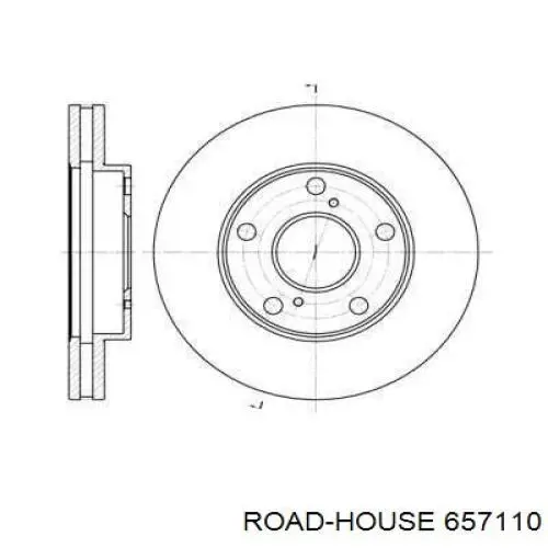 Передние тормозные диски 657110 Road House