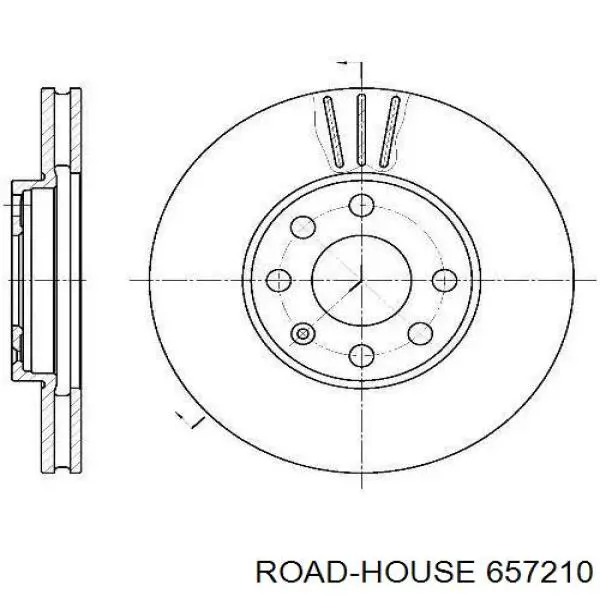 Передние тормозные диски 657210 Road House