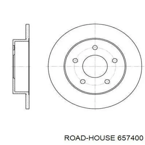 Тормозные диски 657400 Road House