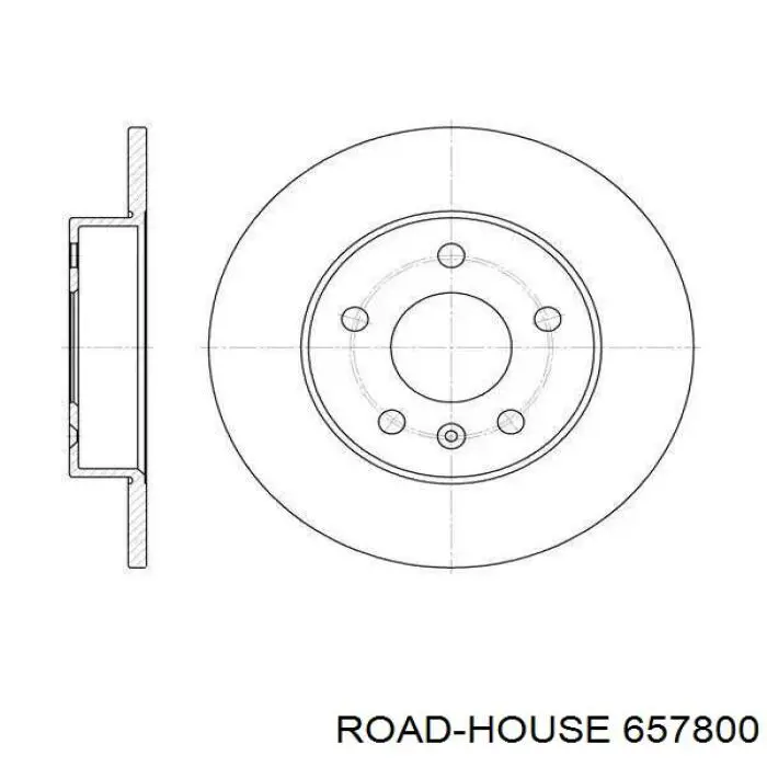 6578.00 Road House диск тормозной задний
