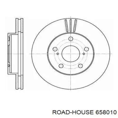 Передние тормозные диски 658010 Road House