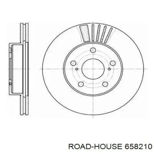 Передние тормозные диски 658210 Road House