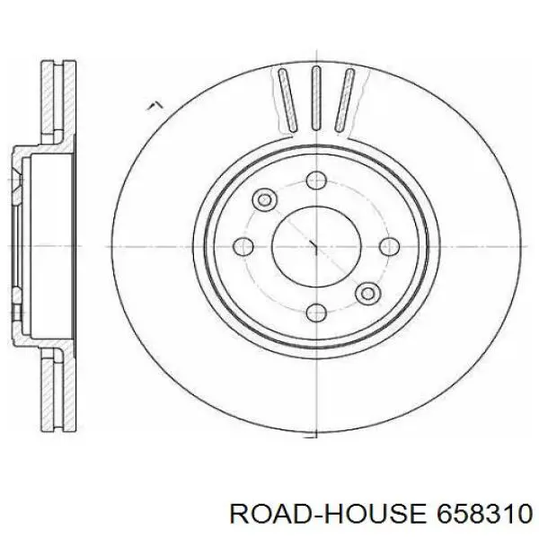 Передние тормозные диски 658310 Road House