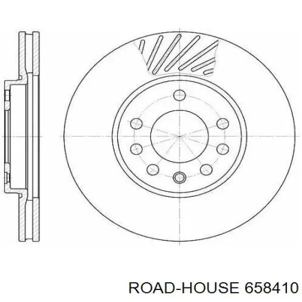 6584.10 Road House диск тормозной передний