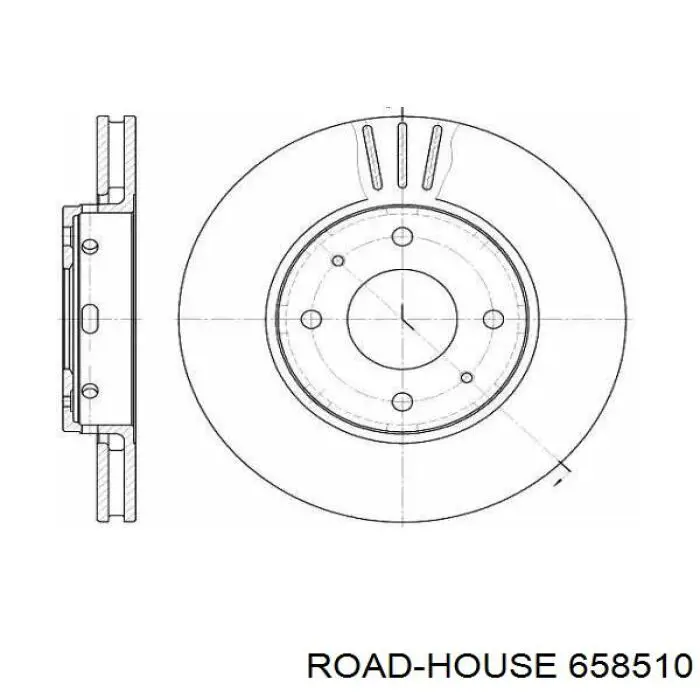 6585.10 Road House диск тормозной передний