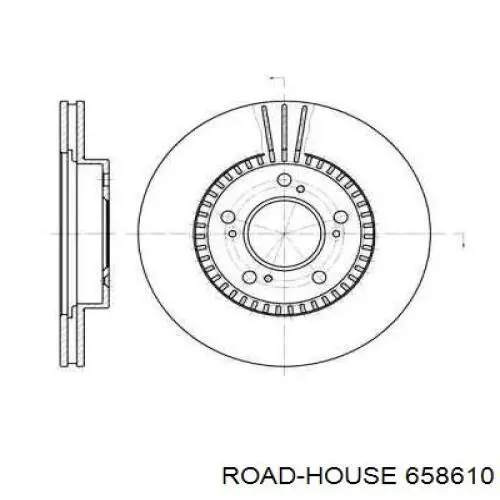 658610 Road House disco do freio dianteiro