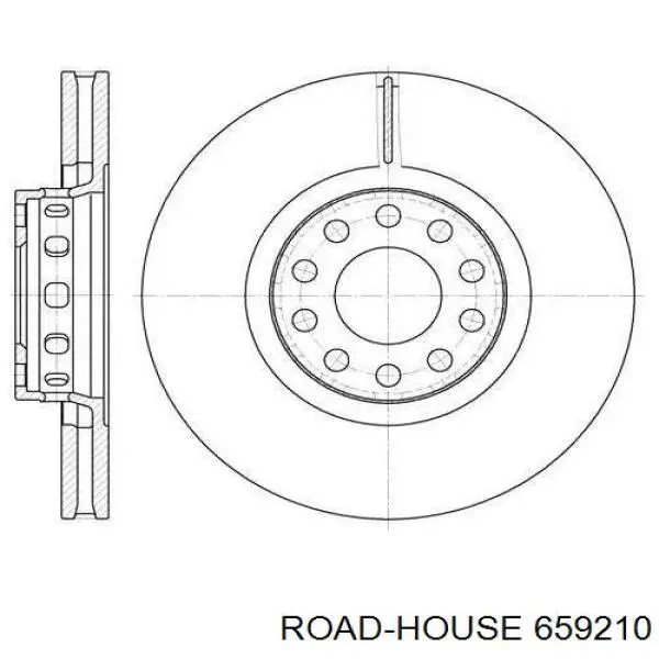 659210 Road House disco do freio dianteiro