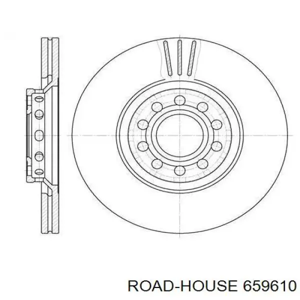 Передние тормозные диски 659610 Road House