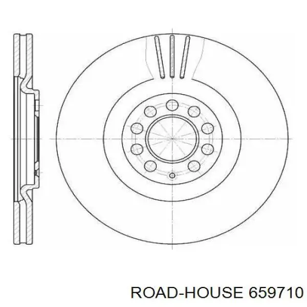 659710 Road House disco do freio dianteiro