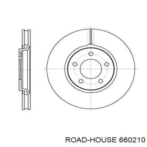 Передние тормозные диски 660210 Road House