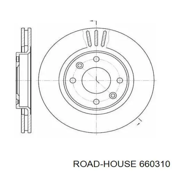 Передние тормозные диски 660310 Road House