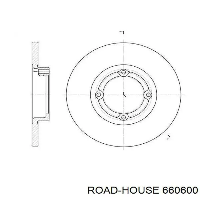 Передние тормозные диски 660600 Road House