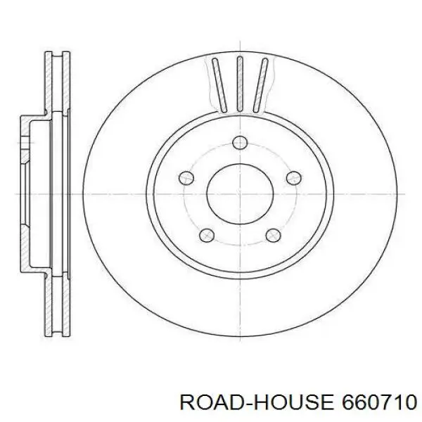 660710 Road House диск тормозной передний