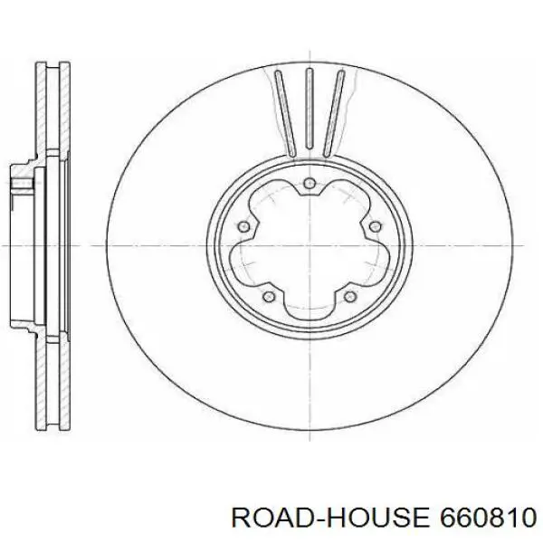 660810 Road House disco do freio dianteiro