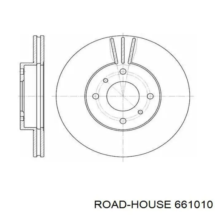 6610.10 Road House передние тормозные диски