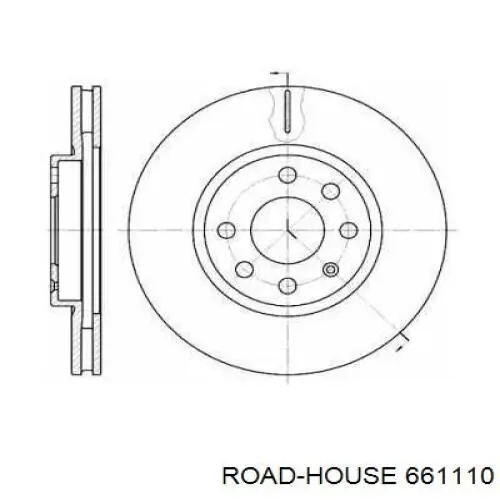 Передние тормозные диски 661110 Road House