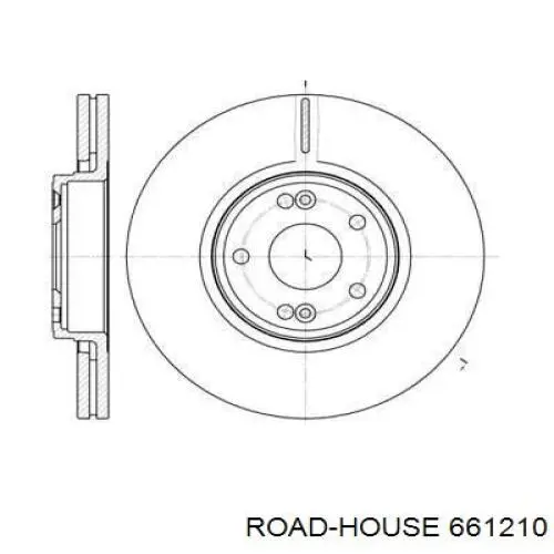 661210 Road House диск тормозной передний