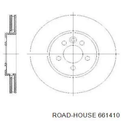 661410 Road House disco do freio dianteiro