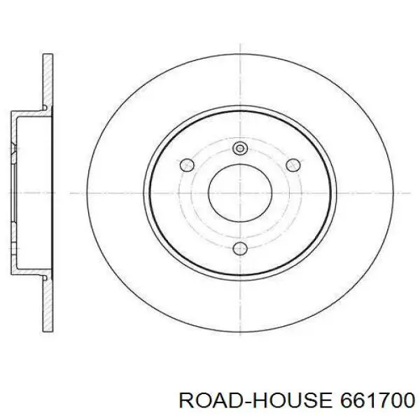 Передние тормозные диски 661700 Road House