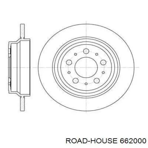 662000 Road House диск тормозной задний