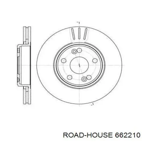 Передние тормозные диски 662210 Road House