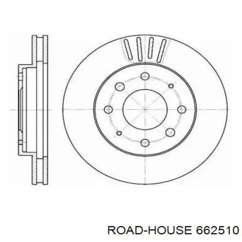 Передние тормозные диски 662510 Road House