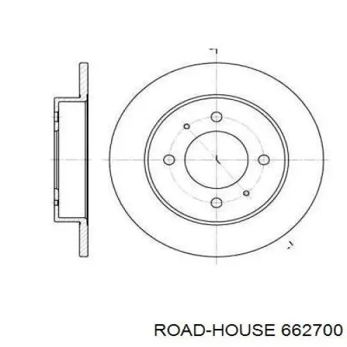 6627.00 Road House тормозные диски