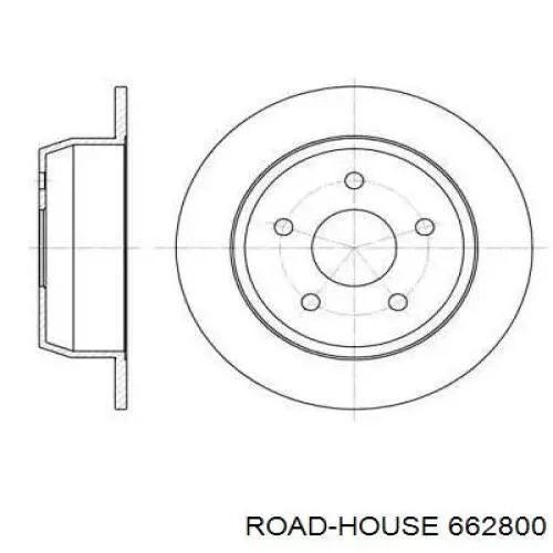 Тормозные диски 662800 Road House