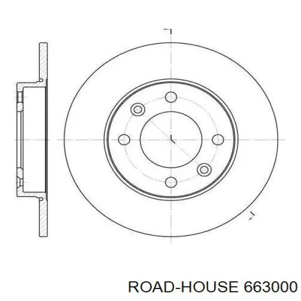 6630.00 Road House диск тормозной задний