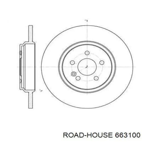 663100 Road House disco do freio traseiro