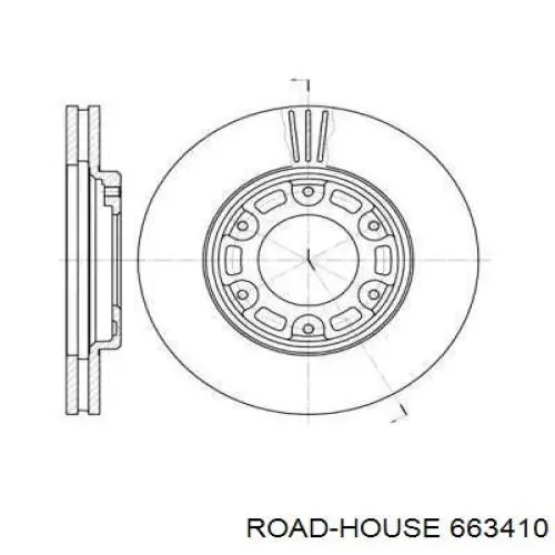 Передние тормозные диски 663410 Road House