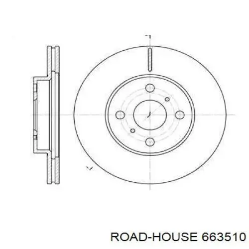 6635.10 Road House disco do freio dianteiro