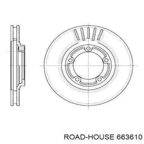 Передние тормозные диски 663610 Road House