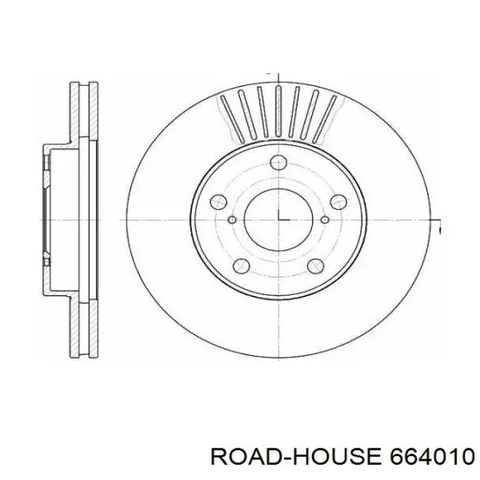6640.10 Road House тормозные диски