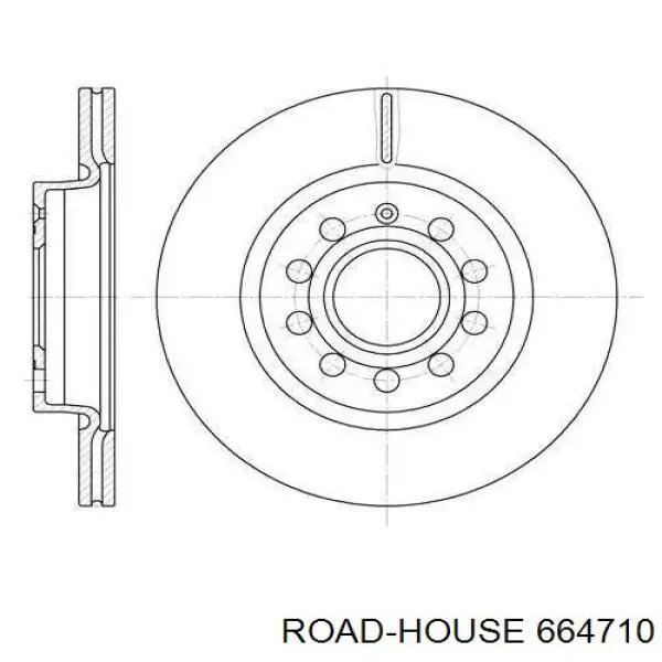 Передние тормозные диски 664710 Road House