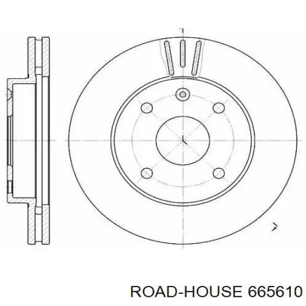 Передние тормозные диски 665610 Road House