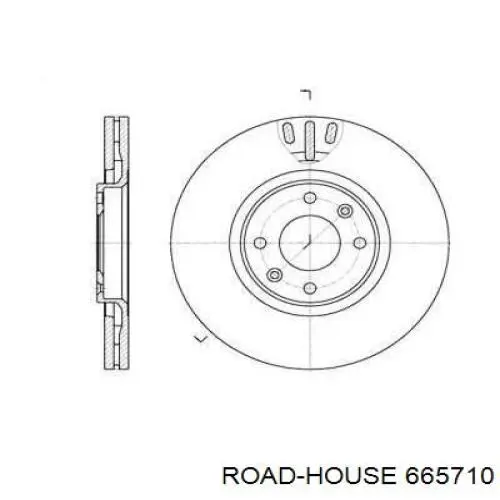 Передние тормозные диски 665710 Road House